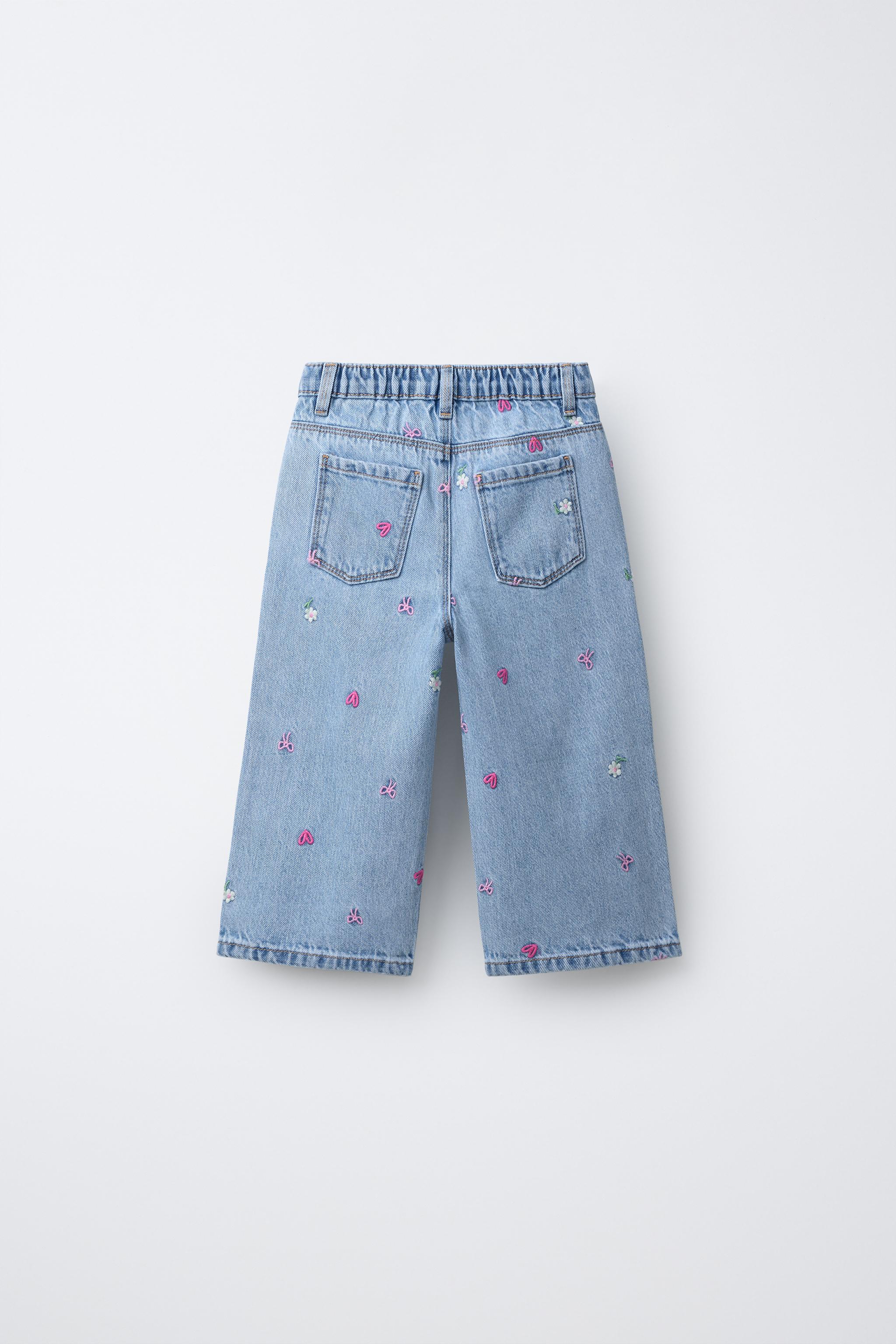 JUPE-CULOTTE EN JEAN BRODÉE